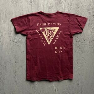 Buzz Rickson Lockheed Martin Skunk Works Shirt XS Red Burbank